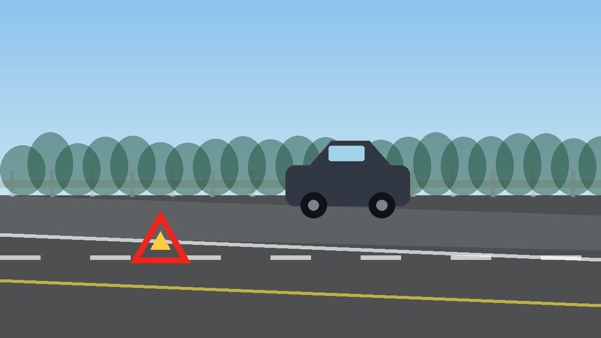 清远道路故障安全等待现场图